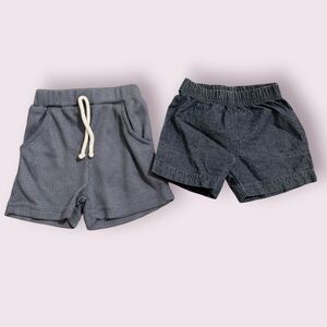 Baby Unisex Shorts Bundle - Knit Drawstring Basics, Size 6 Months